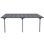 POHJOLA GARDEN Terassikatos 5.56 x 3.00m Harmaa, EXTRA STRONG 6mm Paneeli