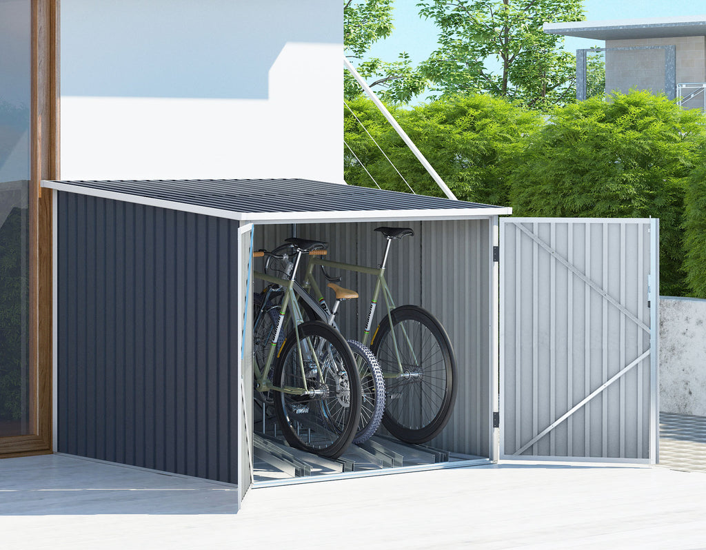 POHJOLA GARDEN Pyöräkatos / Pyörävaja 4 Pyörälle, 203 x 198 x 157 cm