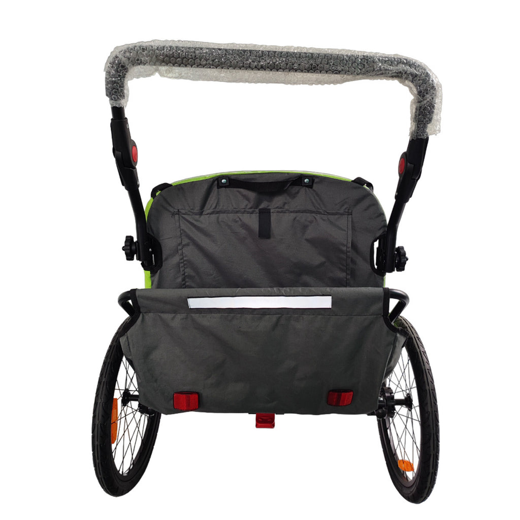 Pohjola Motors Polkupyörän Peräkärry SPEED 2-in-1 Vihreä, 1 - 2 lapselle