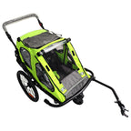 Pohjola Motors Polkupyörän Peräkärry SPEED 2-in-1 Vihreä, 1 - 2 lapselle