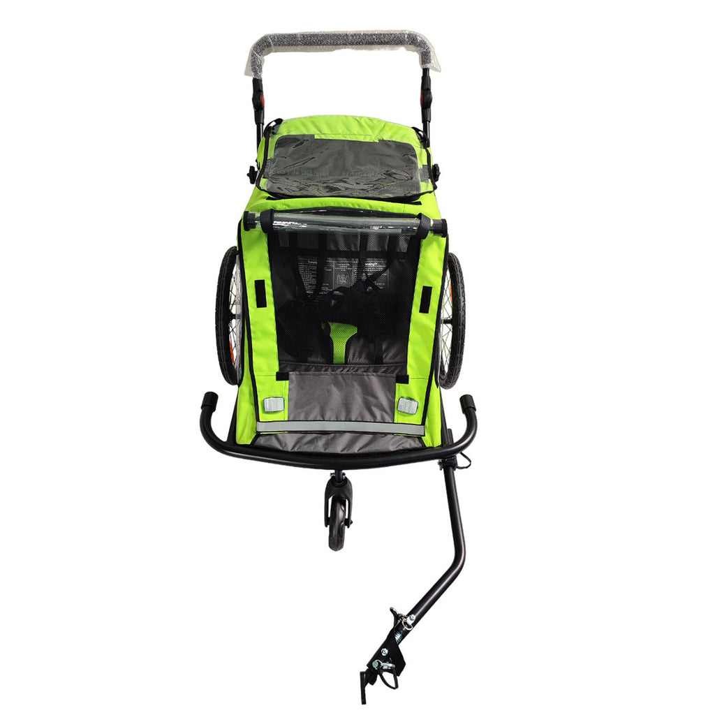 Pohjola Motors Polkupyörän Peräkärry SPEED 2-in-1 Vihreä, 1 - 2 lapselle