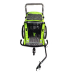 Pohjola Motors Polkupyörän Peräkärry SPEED 2-in-1 Vihreä, 1 - 2 lapselle