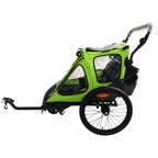 Pohjola Motors Polkupyörän Peräkärry SPEED 2-in-1 Vihreä, 1 - 2 lapselle