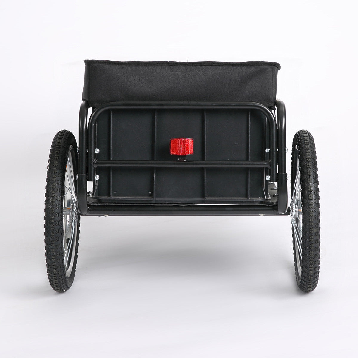 Cykelkärra 50 kg – stålram, luftfyllda däck, lastutrymme 62 x 31,5 x 43 cm
