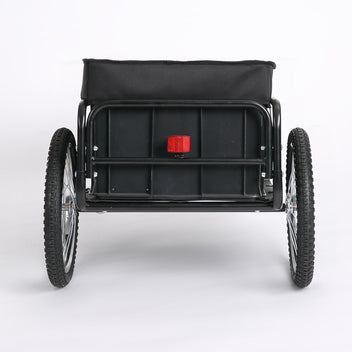 Cykelkärra 50 kg – stålram, luftfyllda däck, lastutrymme 62 x 31,5 x 43 cm