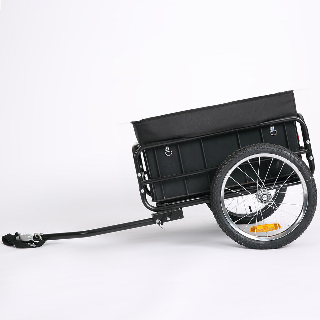 Pohjola Motors Polkupyörän Peräkärry CARGO, 50 kg, Musta