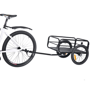 Cykelkärra 50 kg – stålram, luftfyllda däck, lastutrymme 62 x 31,5 x 43 cm