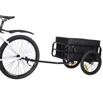 Cykelkärra 50 kg – stålram, luftfyllda däck, lastutrymme 62 x 31,5 x 43 cm