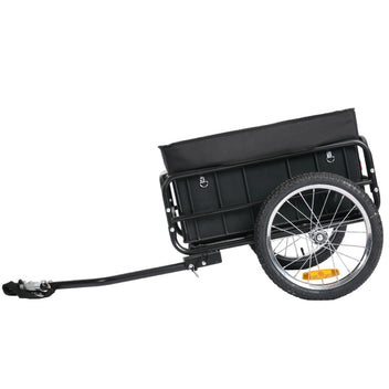 Cykelkärra 50 kg – stålram, luftfyllda däck, lastutrymme 62 x 31,5 x 43 cm