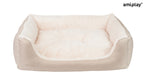 Amiplay Aspen XL-koiranpeti sohva beige 90x72x22cm