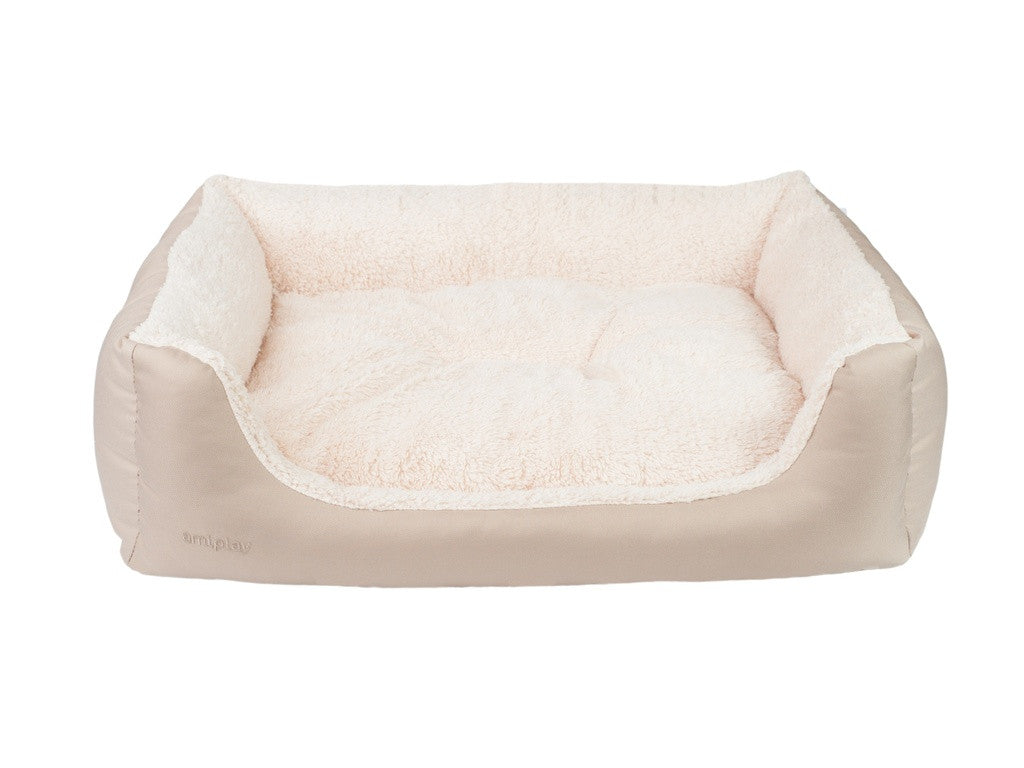 Amiplay Aspen XXL hundbädd soffa beige 114x90x25cm