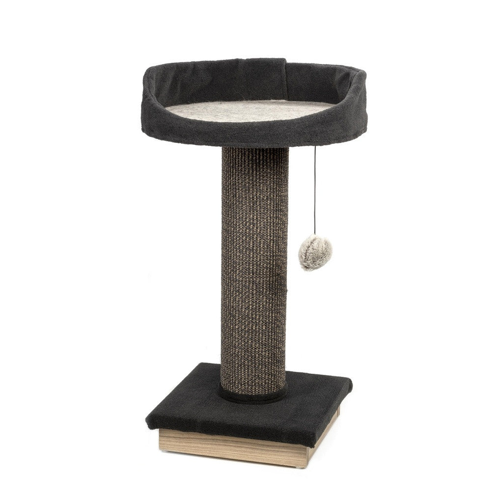 Ecomfy Alex kissan raapimatolppa pedillä musta 67,5cm