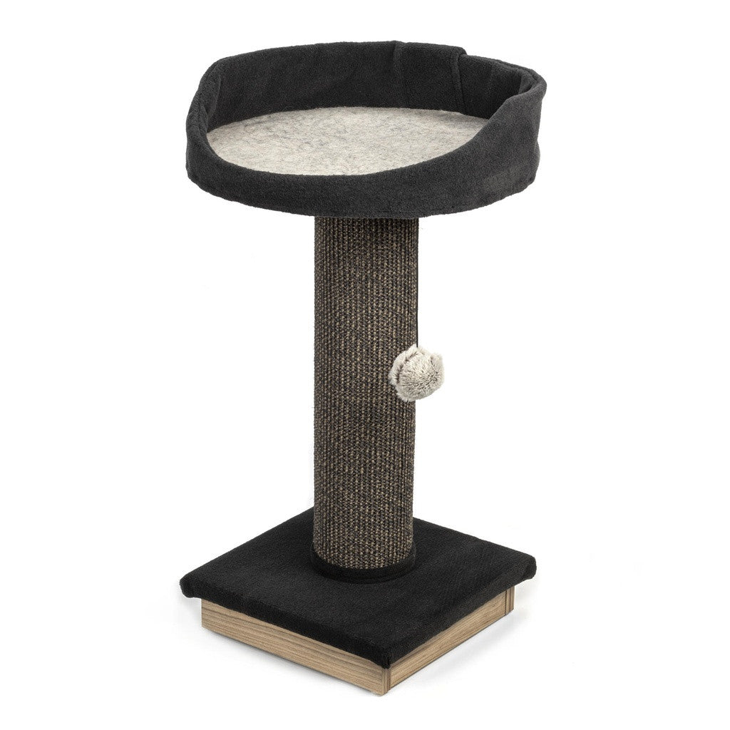 Ecomfy Alex kissan raapimatolppa pedillä musta 67,5cm