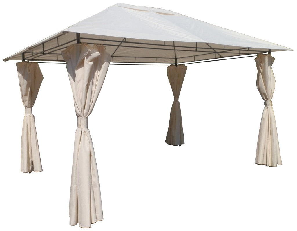 POHJOLA GARDEN NIKO Pihapaviljonki 3x4m Kattokangas, Vaalea Beige