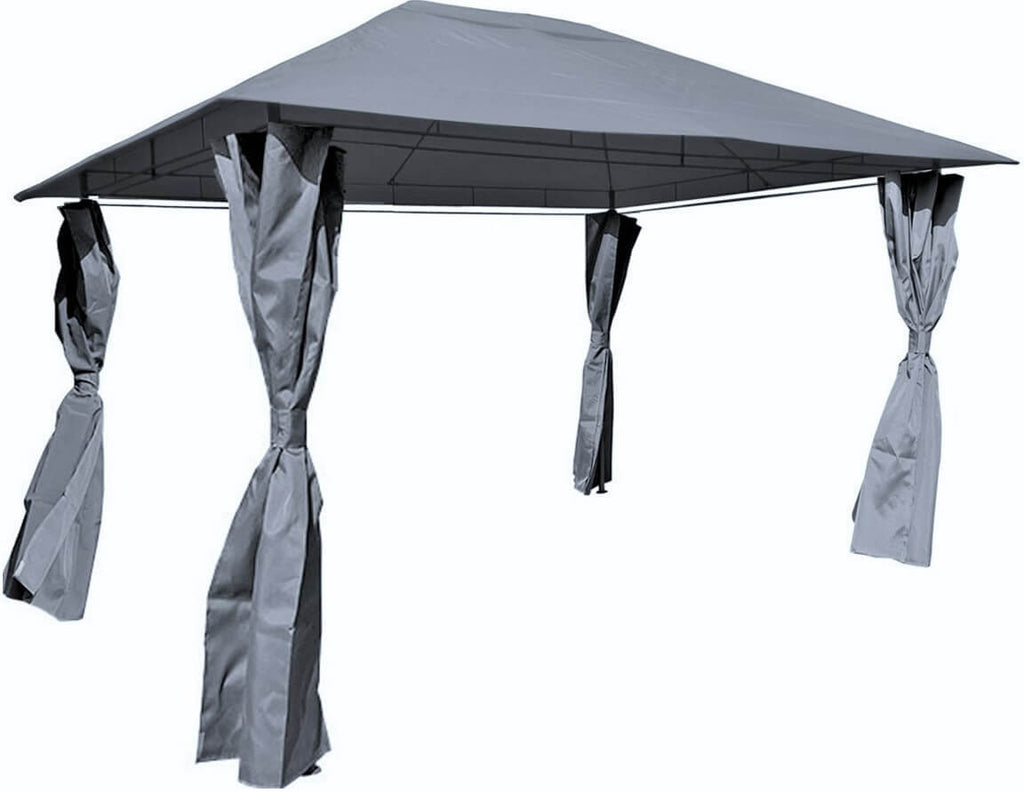 POHJOLA GARDEN NIKO Pihapaviljonki 3x4m Kattokangas, Harmaa