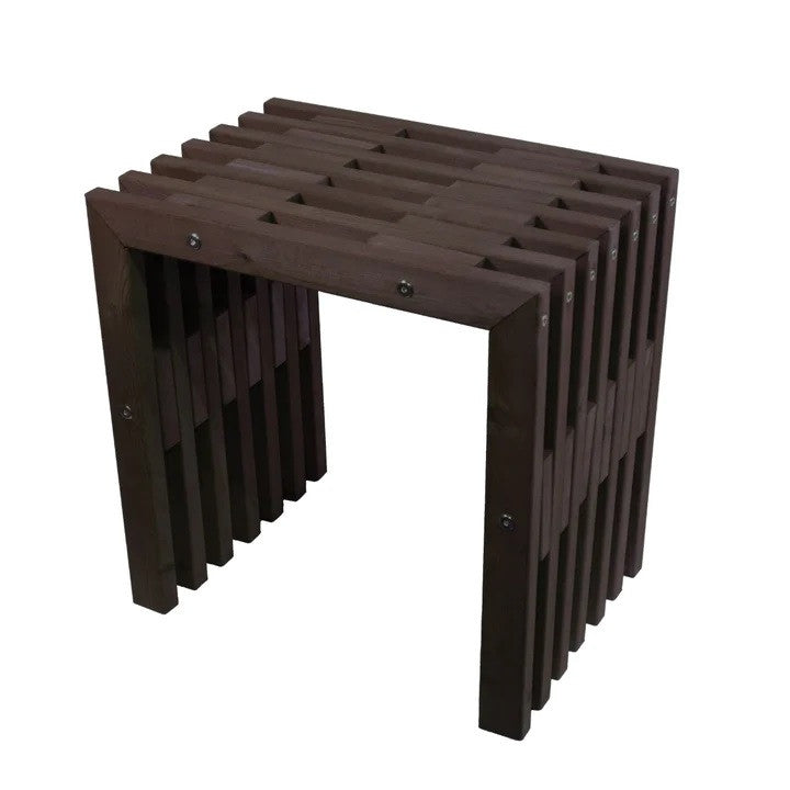 EcoFurn® D bänk Furu Svart 45 cm