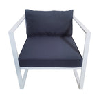 POHJOLA GARDEN 5-istuttava Ulkosohvaryhmä ISLA, Valkoinen/harmaa