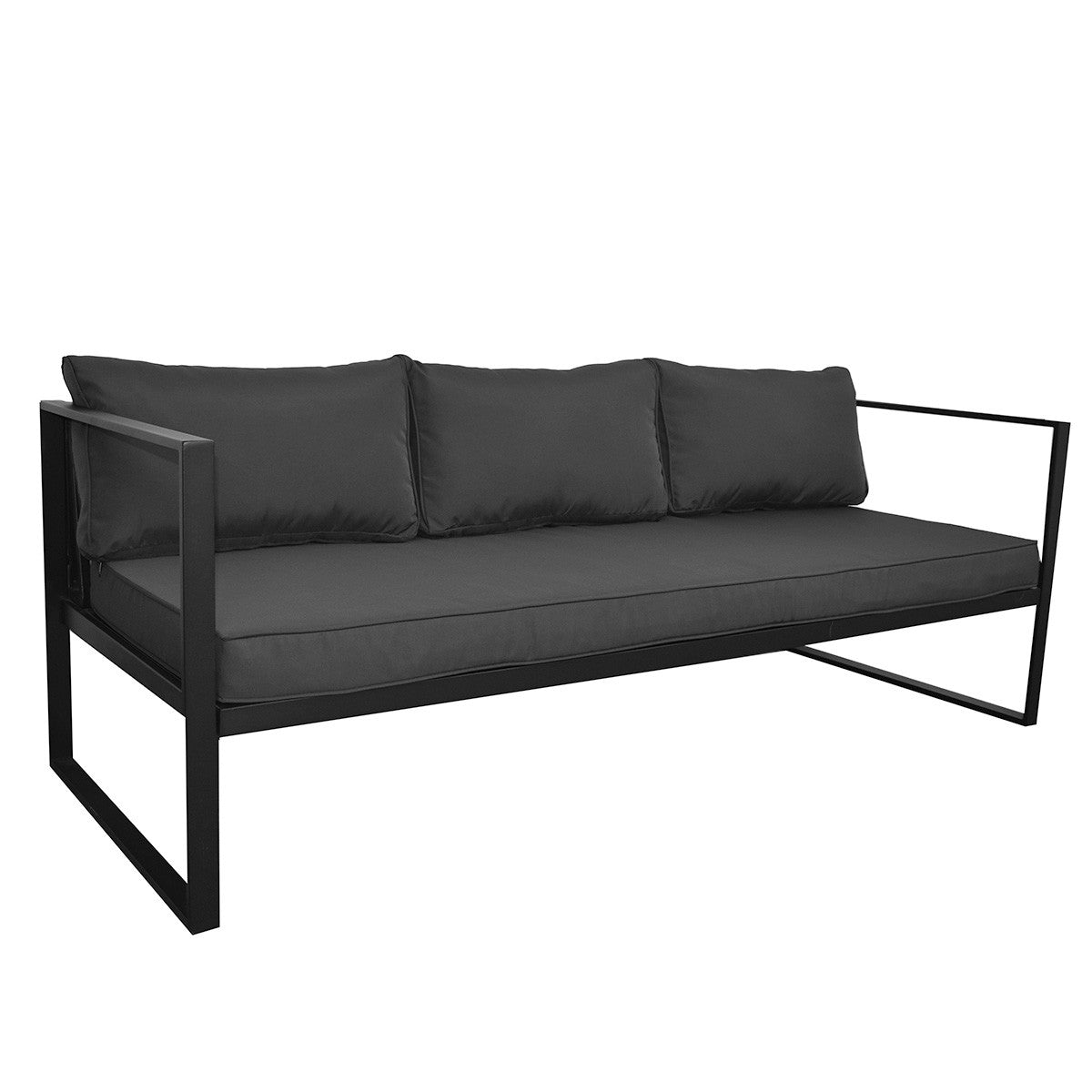 POHJOLA GARDEN 5-istuttava Terassisohvaryhmä ISLA, Musta/harmaa