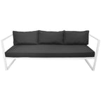 POHJOLA GARDEN 5-istuttava Terassisohvaryhmä ISLA, Valkoinen/harmaa