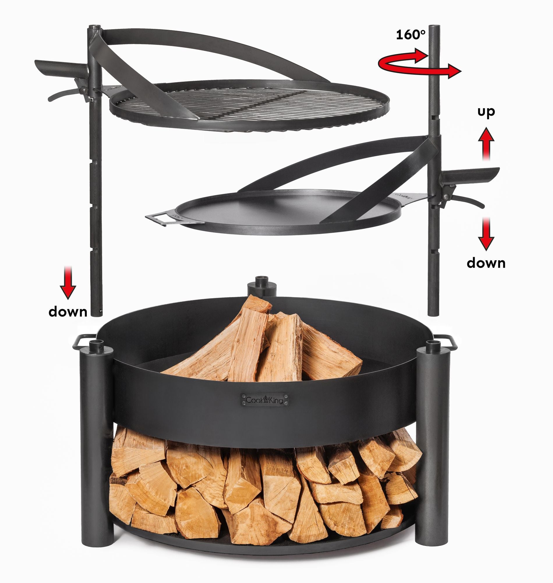 MONTANA X ulkotulisija musta teräs