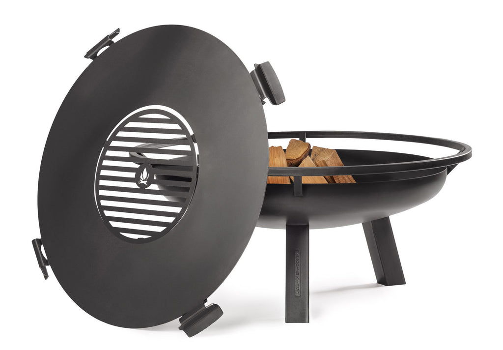 PORTO ulkotulisija musta teräs, 4 eri kokoa