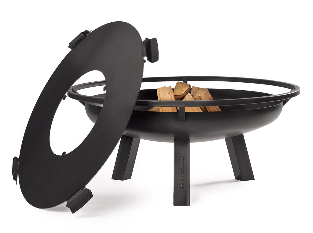 PORTO ulkotulisija musta teräs, 4 eri kokoa