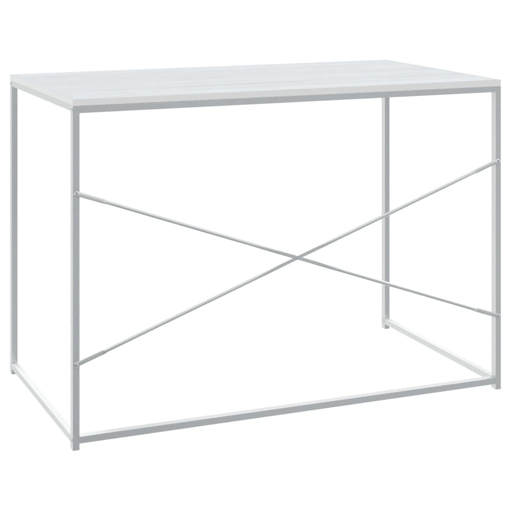 Tietokonepöytä valkoinen 110x60x70 cm lastulevy