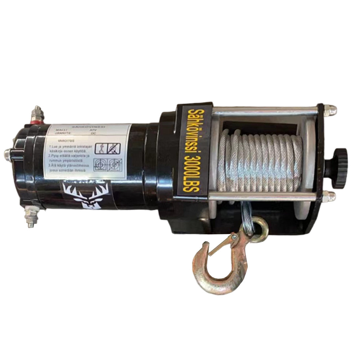 POHJOLA MOTORS 1361 kg / 3000 lbs Sähkövinssi Kaukosäätimellä, EXTRASTRONG  6m x 5mm Vaijeri