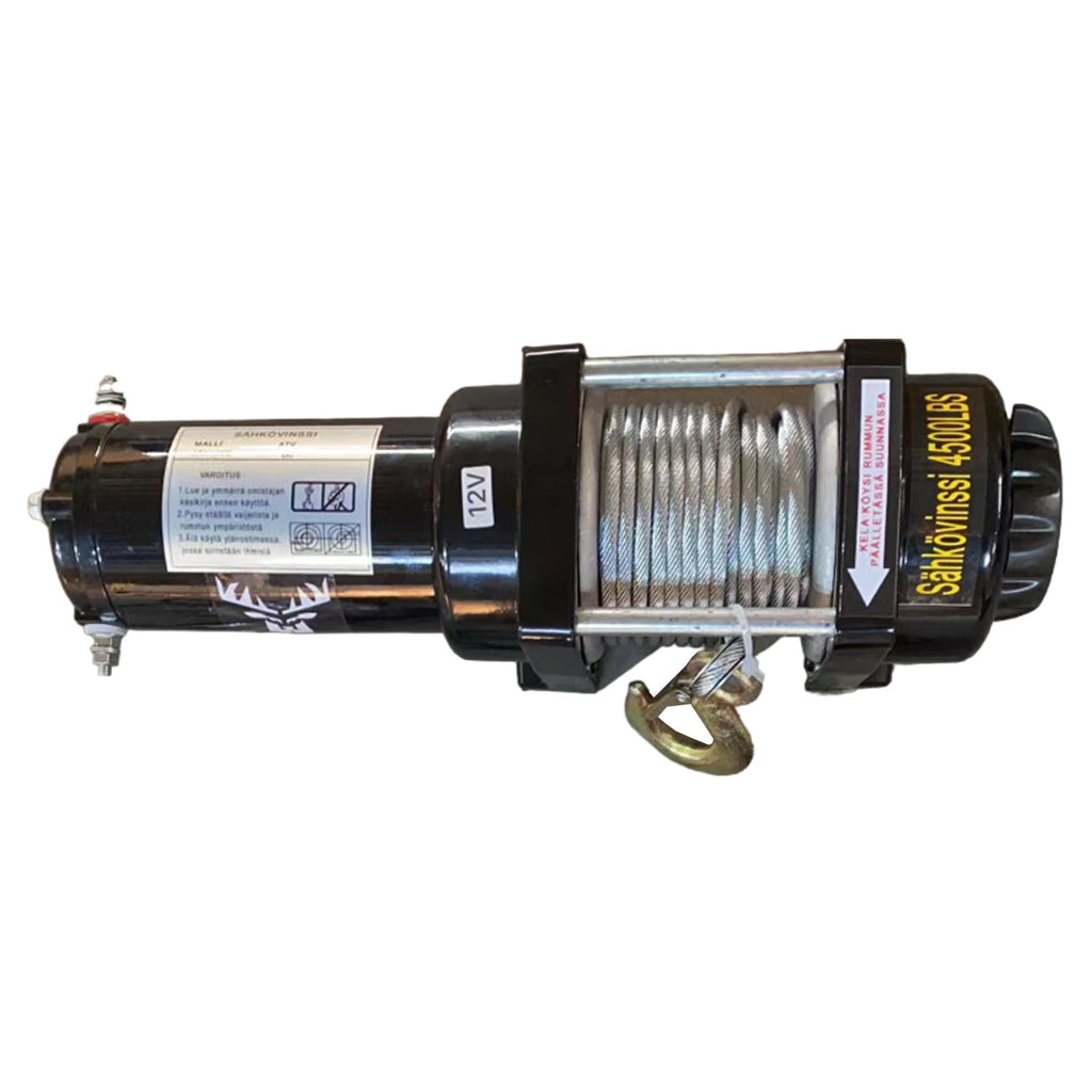 POHJOLA MOTORS 2025 kg / 4500 lbs Sähkövinssi Kaukosäätimellä, EXTRASTRONG 10m x 5,4mm Vaijeri