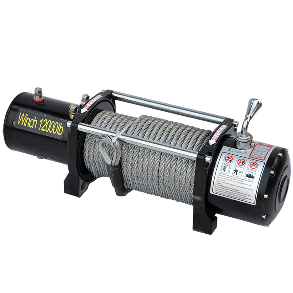 POHJOLA MOTORS 5443 kg / 12000 lbs Sähkövinssi STRONG Kaukosäätimellä, EXTRASTRONG 24m x 9mm Vaijeri