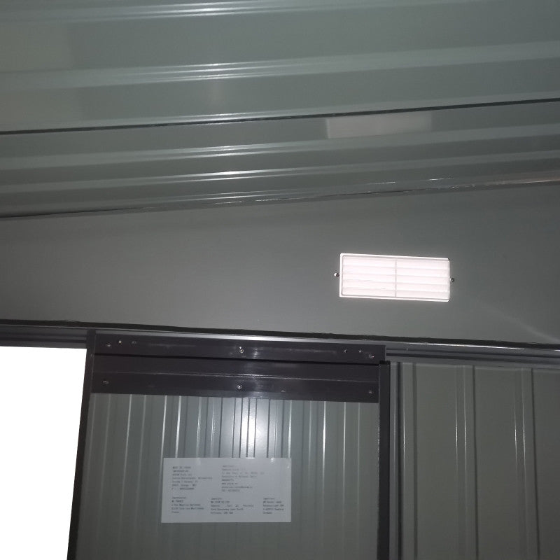 metallinen työkaluvajan harjakatto lukittava pariovi 2.8 x 3.45 x 2.01m harmaa