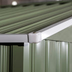 työkaluvajassa liukuovet 2,77 x 1,95 x 1,92 cm metallia vaaleanvihreä