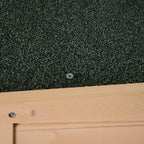 puutarhavaja on hyllyt työkaluvaja varastointivaja kuusen luonnonpuu 75 x 56 x115 cm