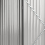 puutarhavajan työkaluvajassa, lukittava ovi, säänkestävä, sis. hyllyt, 196 cm x 236 cm x 208 cm, musta