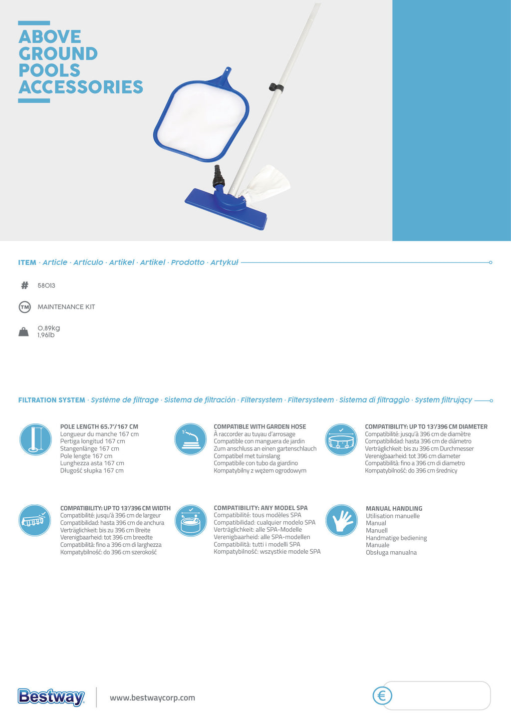 FLOWCLEAR ALTAAN HUOLTOSETTI 203 CM