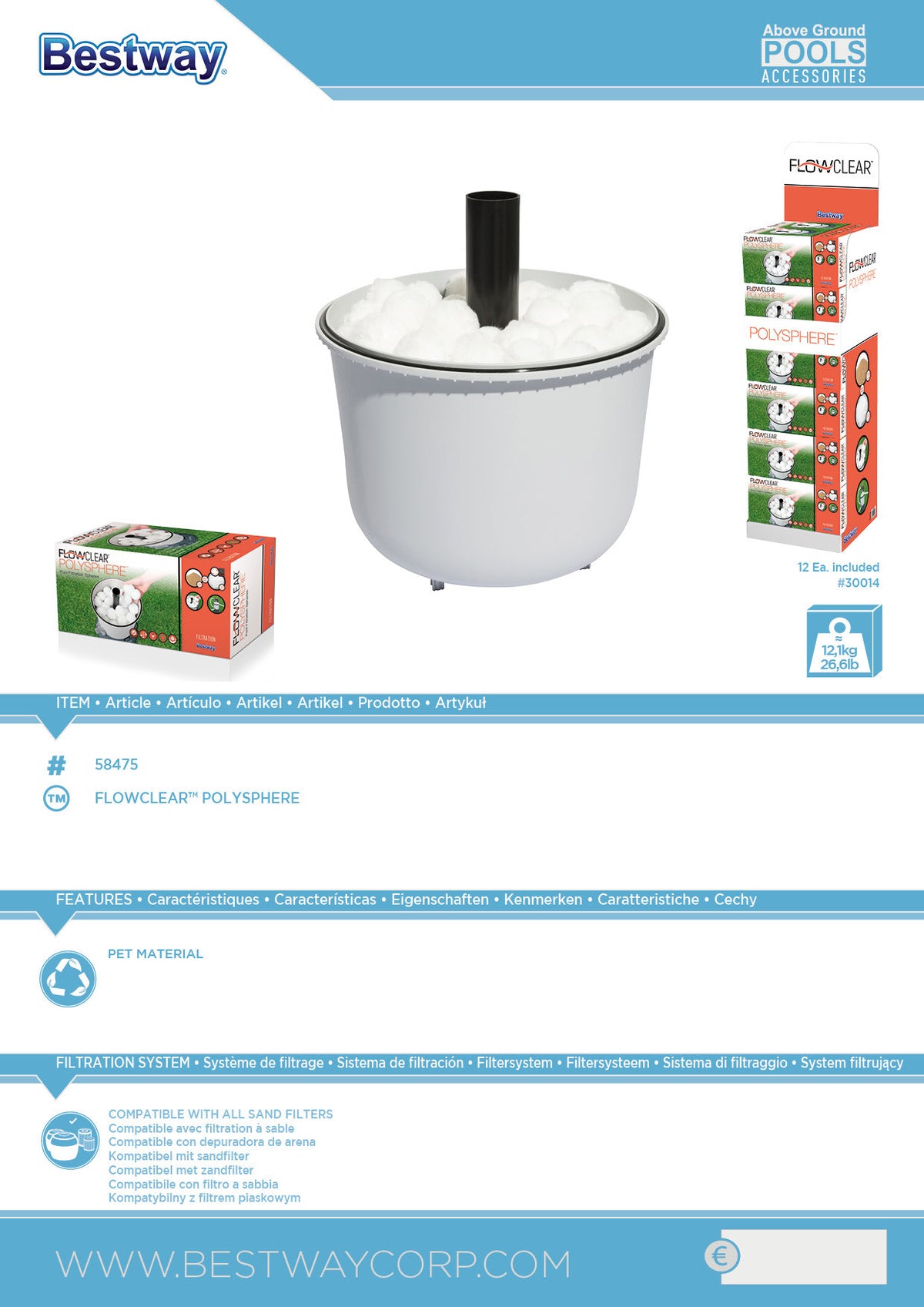 FLOWCLEAR FILTERBOLLAR
