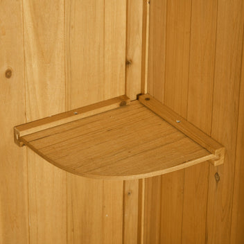 Trädgårdsskjul Verktygsskjul med hyllor Asfaltstak Fönster Trä Gult+grönt 77 x 54,2 x 179 cm