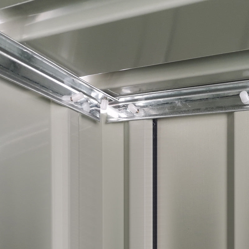 puutarhamökki Puutarhamökki ovella Ulkoteräs Tummanharmaa 142 x 84 x 189 cm