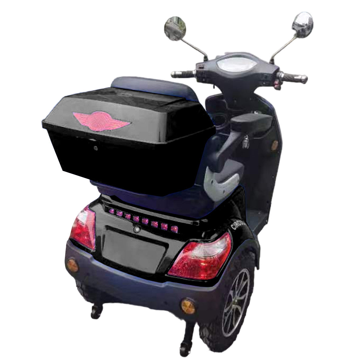 POHJOLA MOTORS Senioriskootteri Varashälyttimellä 1000W, 25km/h, 48V20AH, Musta