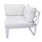 POHJOLA GARDEN 5-istuttava Ulkosohvaryhmä ISLA, Valkoinen / Vaalea Beige