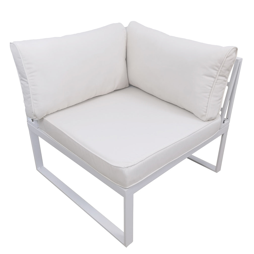 POHJOLA GARDEN 5-istuttava Ulkosohvaryhmä ISLA, Valkoinen / Vaalea Beige