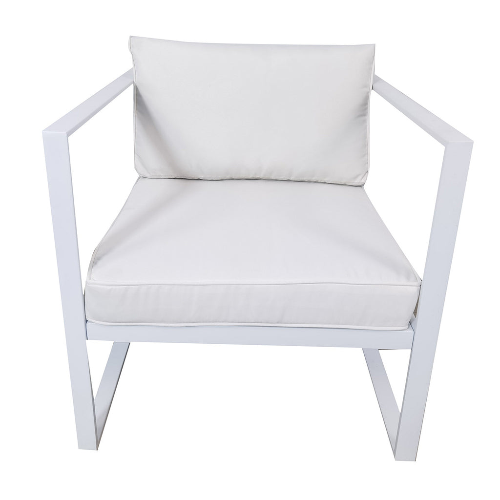 POHJOLA GARDEN 5-istuttava Terassisohvaryhmä ISLA, Valkoinen / Vaalea Beige