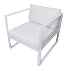 POHJOLA GARDEN 5-istuttava Terassisohvaryhmä ISLA, Valkoinen / Vaalea Beige