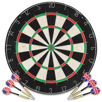 Professionell sisaldarttavla med 6 dartpilar och kant