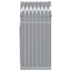 Polttopuuteline vaaleanharmaa 40x45x100 cm galvanoitu teräs