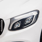 Lasten sähköauto Mercedes-AMG GLC63S Coupé 12V, kaukosäädin, kaksi moottoria, valkoinen