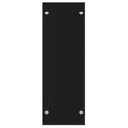 Polttopuuteline musta 80x35x100 cm karkaistu lasi