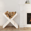 Klapiteline vit 47x39,5x48 cm massiv furu
