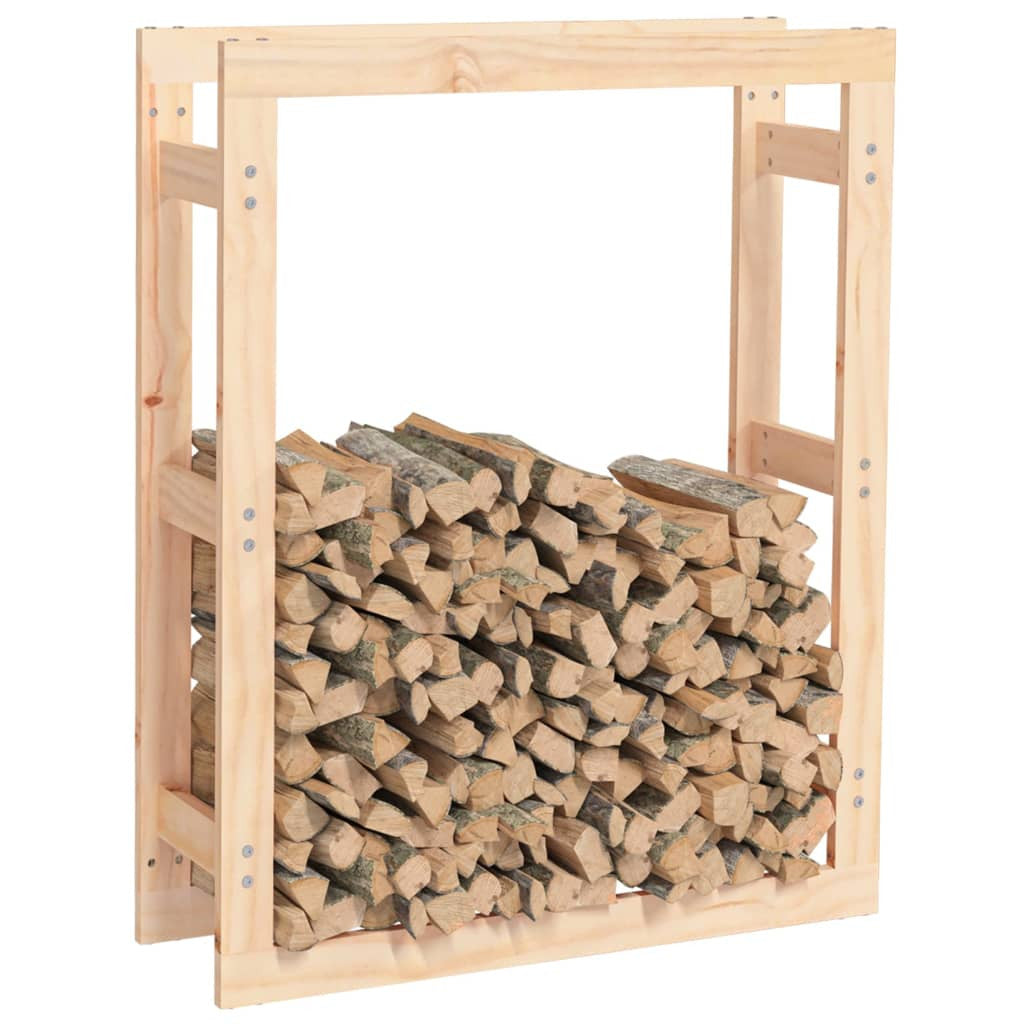 Vedställ 80x25x100 cm massiv furu