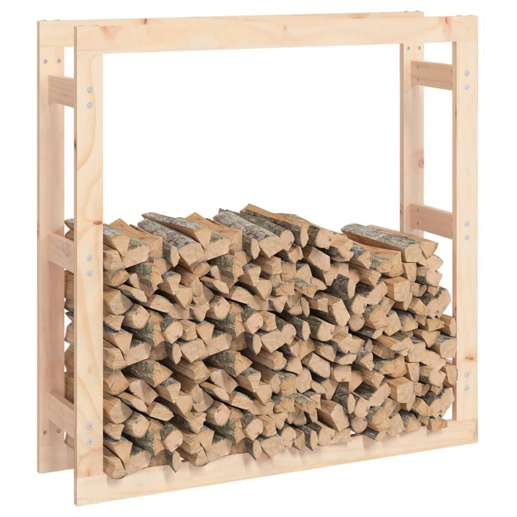Vedställ 100x25x100 cm massiv furu